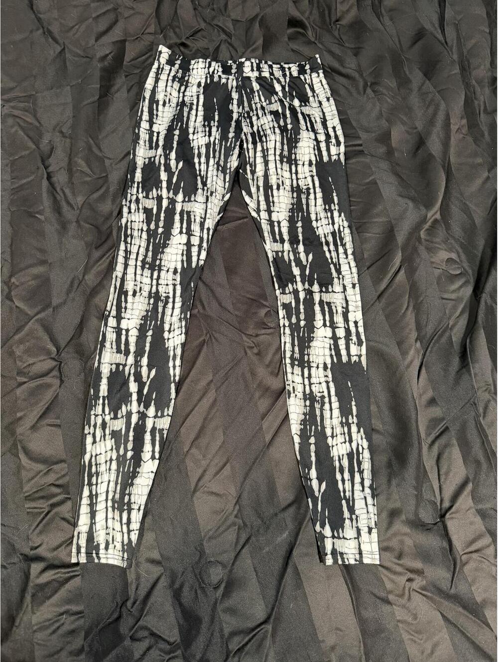 Armani Exchange‎ Black and White Tie-Dye Leggings S/P